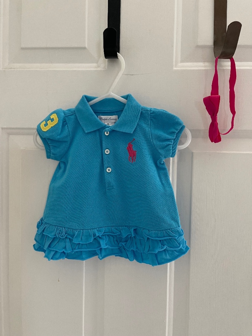 Ralph Lauren baby girl polo dress ~ size 3M